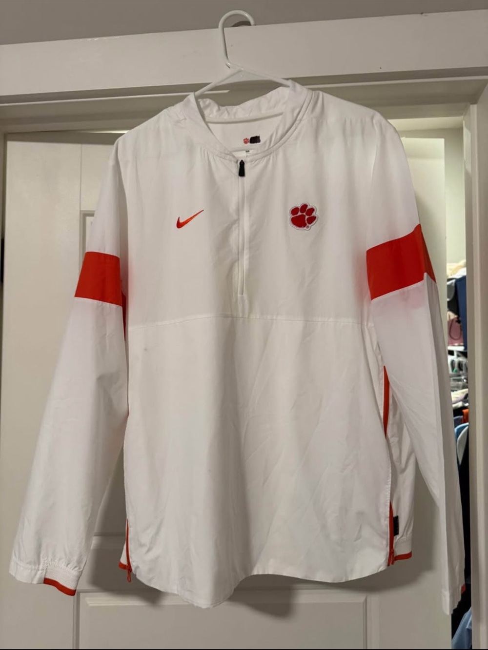 Clemson Nike White Athletic Jersey Top
